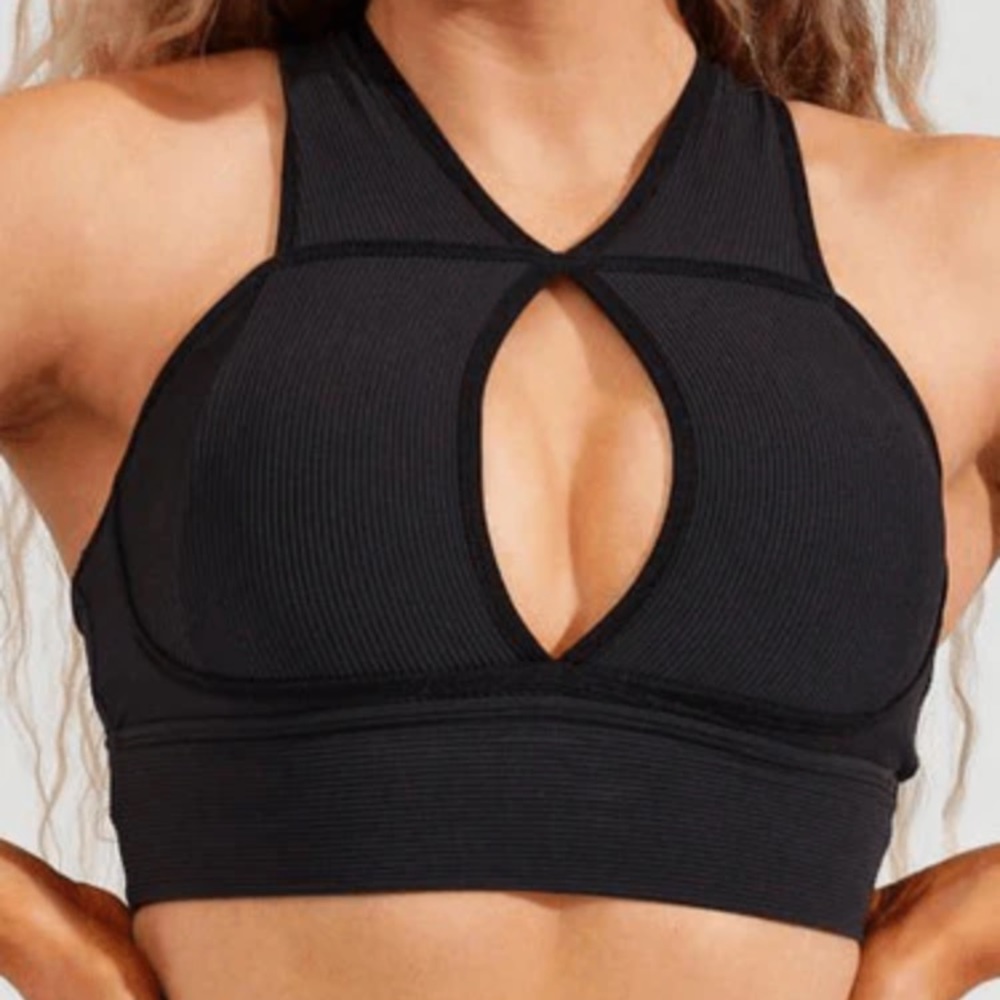 BuffBunny Black Sports Bra - Picture 2 of 5